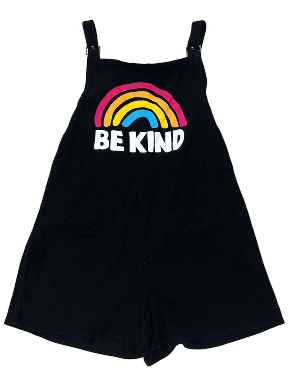 sunnyme overalls 'BE KIND' rainbow.